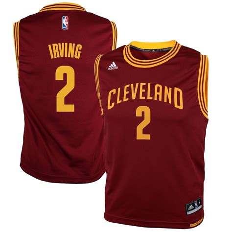 Youth Cleveland Cavaliers Kyrie Irving adidas Wine Replica 